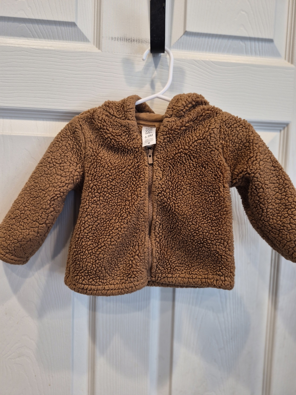 3/30 Carter's Brown Teddy Fleece Hooded Jacket